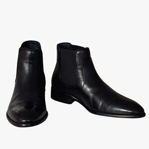 Johnston & Murphy Men's Stockton Chelsea Boots – Black, Size 8.5
